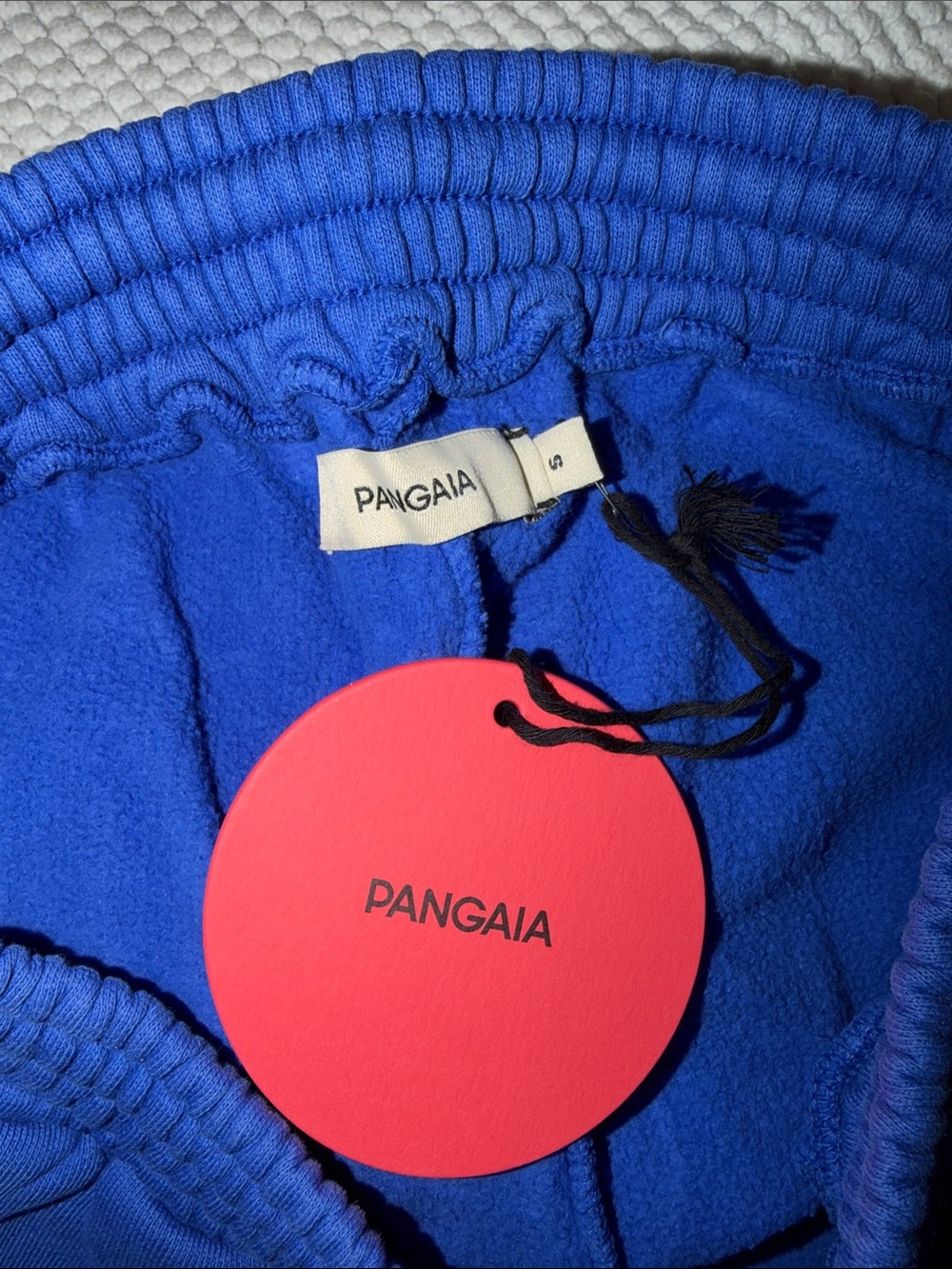 Pangaia Recycled cotton long shorts—cobalt blue - Picture 4 of 7